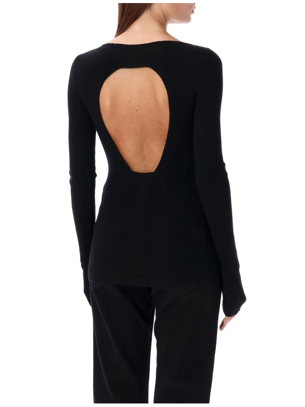 Al Backless Wool Knit