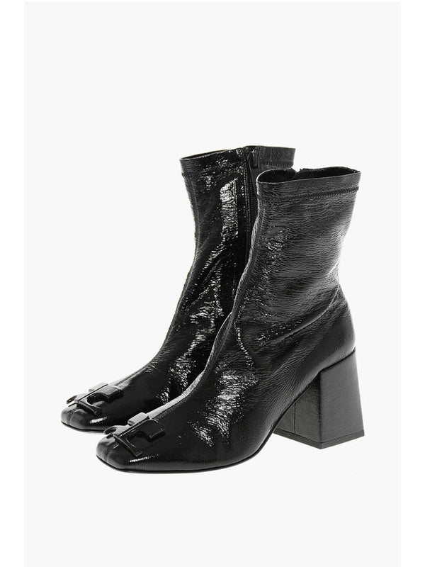 Courrèges Black Ankle Boots