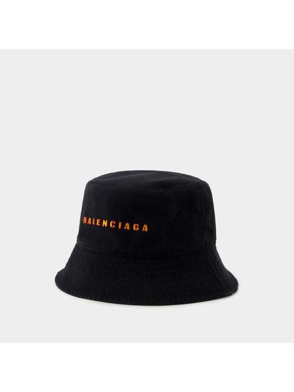 Gradient Logo Cotton Bucket Hat