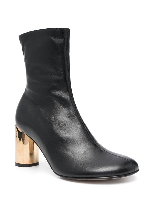 Sequence Lambskin Ankle Boot Heel