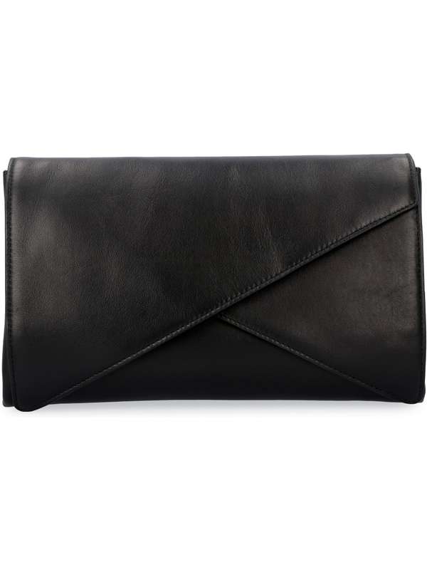 Black Leather Clutch