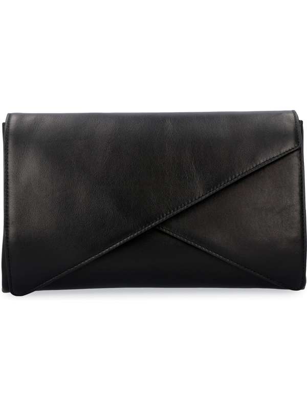 Black Leather Clutch