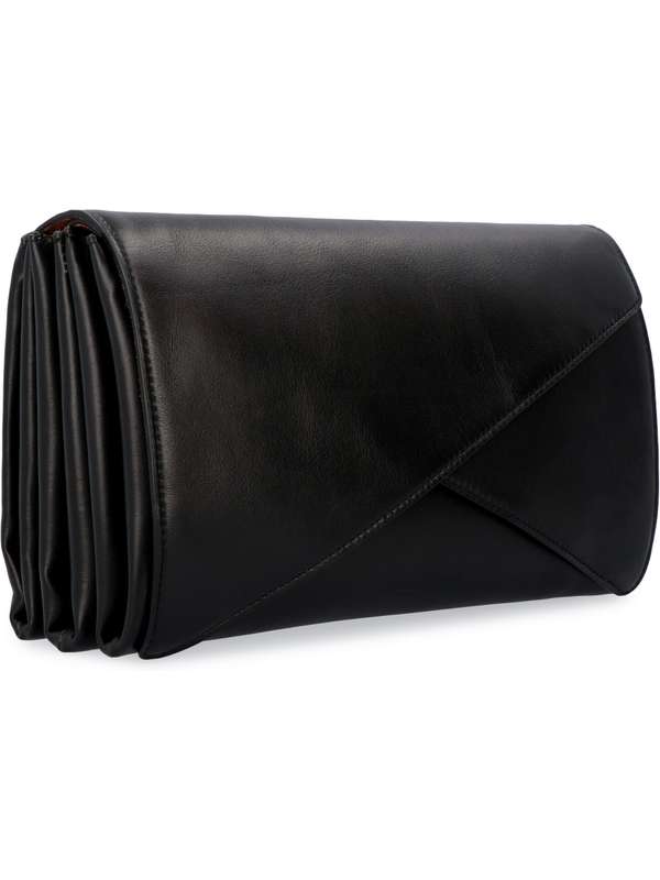 Black Leather Clutch