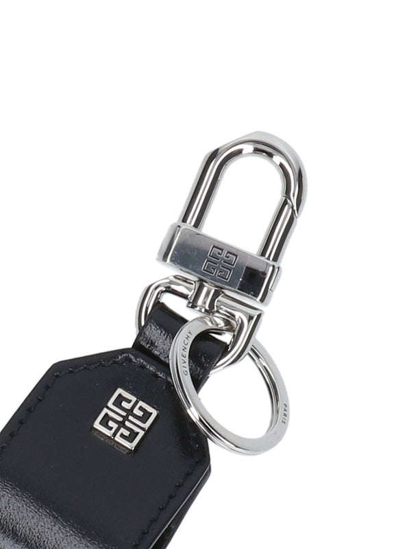 4g Logo Leather Keyring