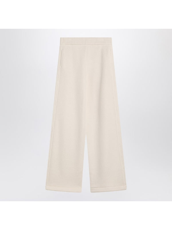 Wide-leg Cotton Silk Trousers