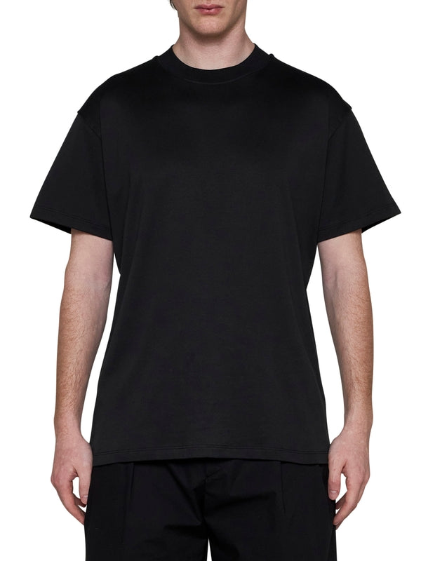 Black Cotton Short Sleeve T-Shirt