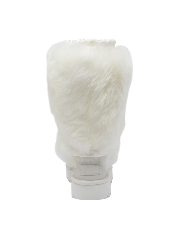Ugg White Lace-Up Boots