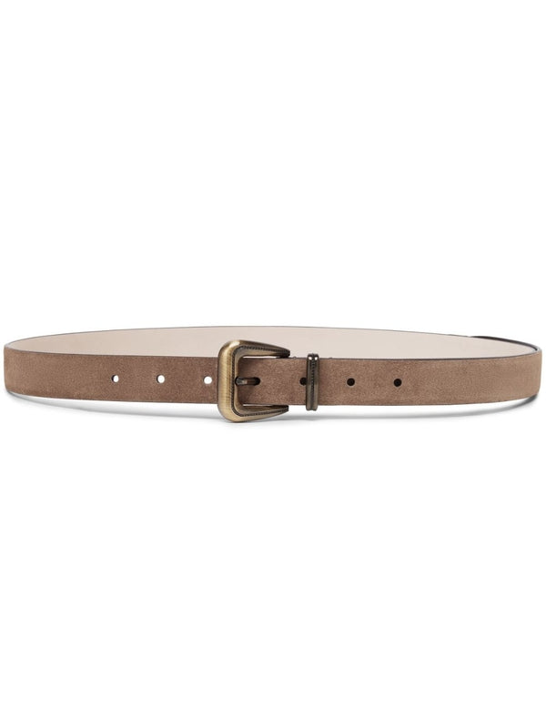 Buckle Detail Leather Belt