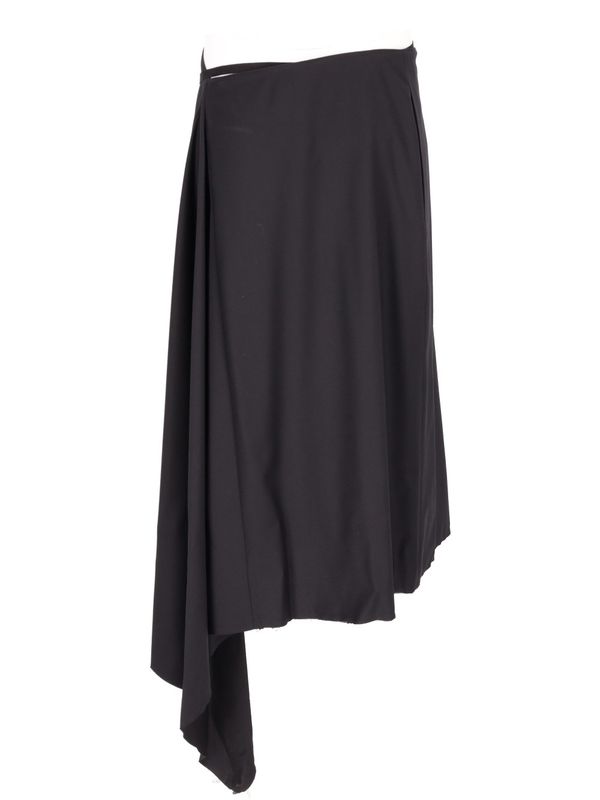 Ylva Wrap Wool Midi Skirt