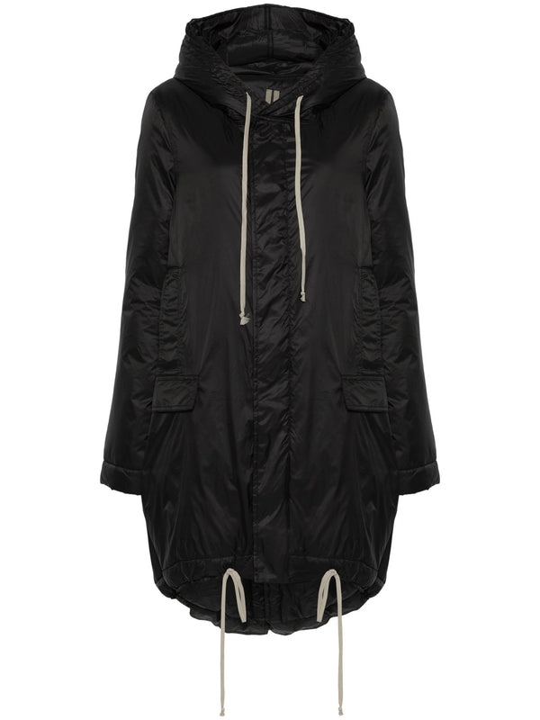 Drawstring Hoodie Parka