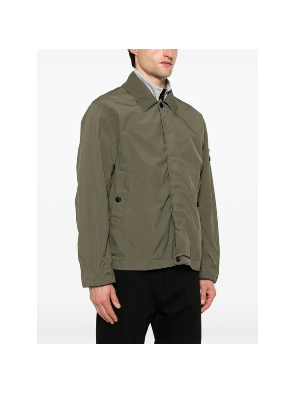 Wappen Patch Nylon Blend Shirt Jacket