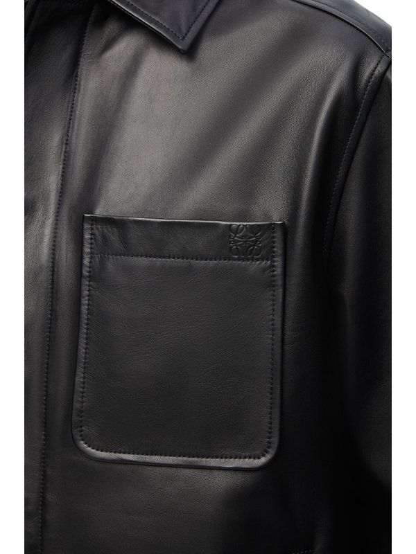 アナグラム ラムスキン シャツ ジャケット