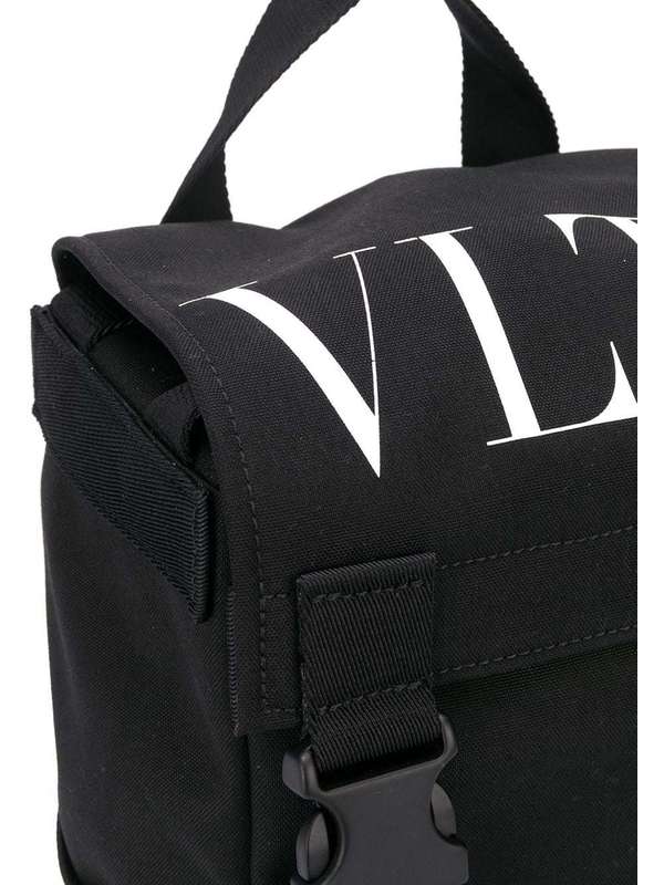 Vltn Printing Black Messenger
  Bag