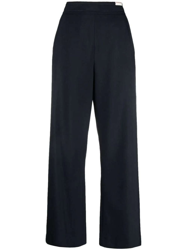 Wide Wool Pants