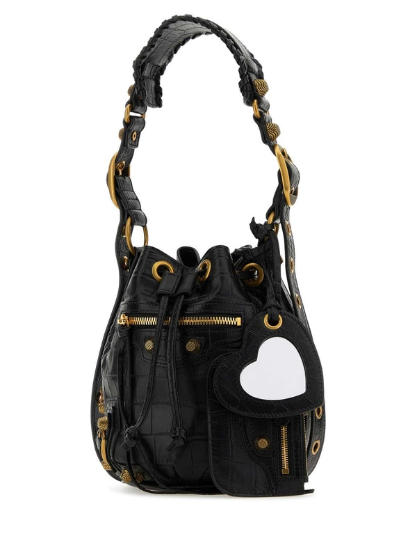 Balenciaga Le Cargol Xs Black Bucket Bags