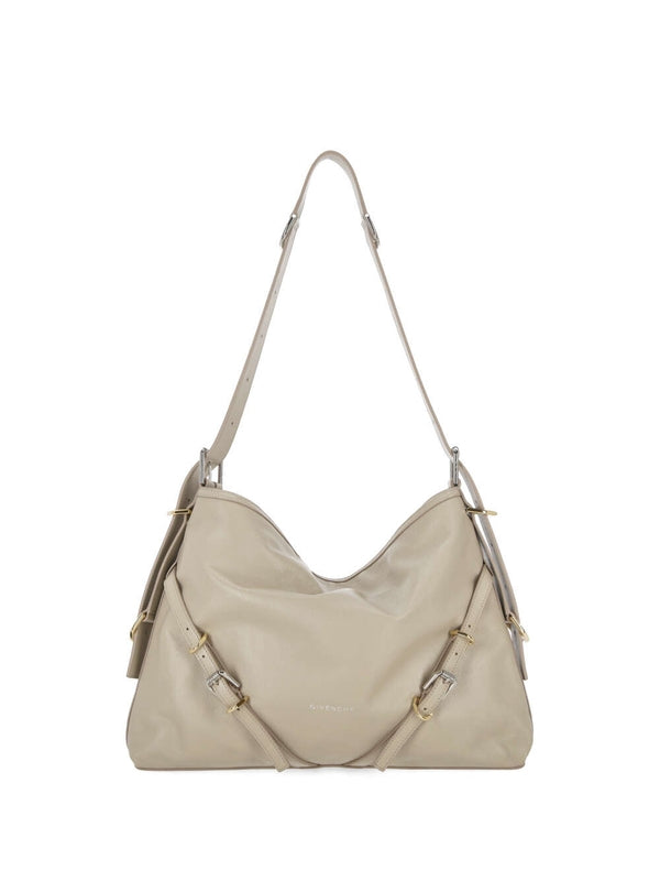 Voyou Buckle Leather Medium Shoulder Bag