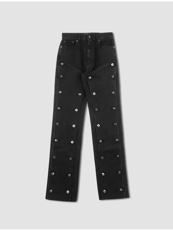 Stud Detail Denim Pants