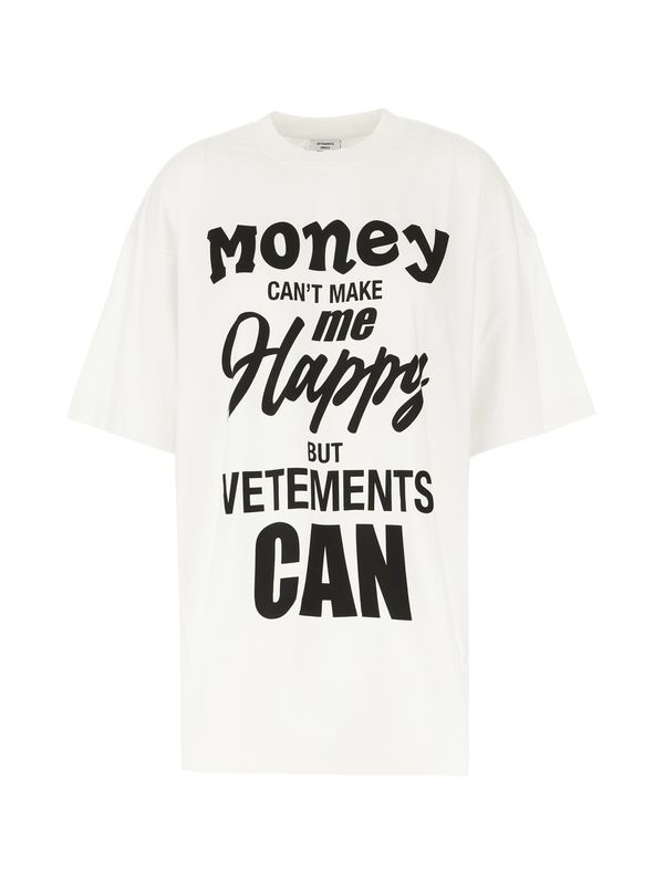 Slogan Printed Short Sleeve T-Shirt