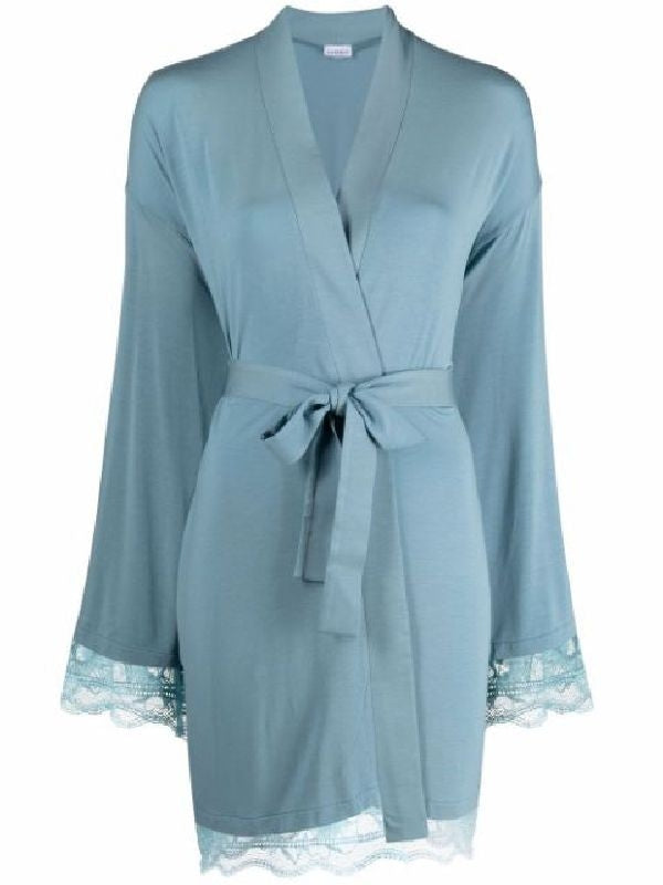 Lace Hem Robe