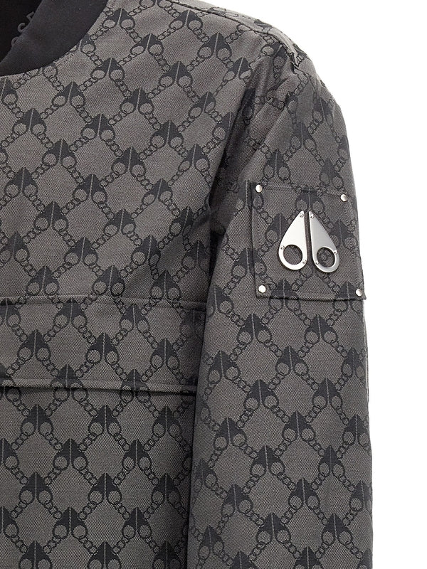 MOOSE KNUCKLES - All-Over Logo
  Bomber Jacket - Jente
