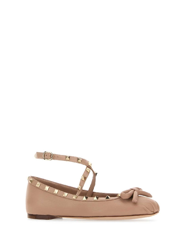 Anklet Rockstud Leather Flats