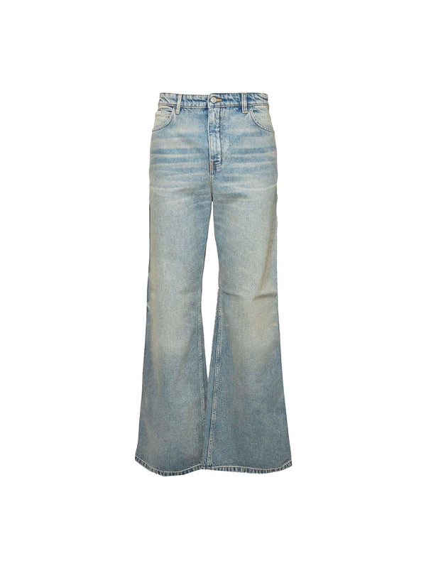 Washed Denim Pants