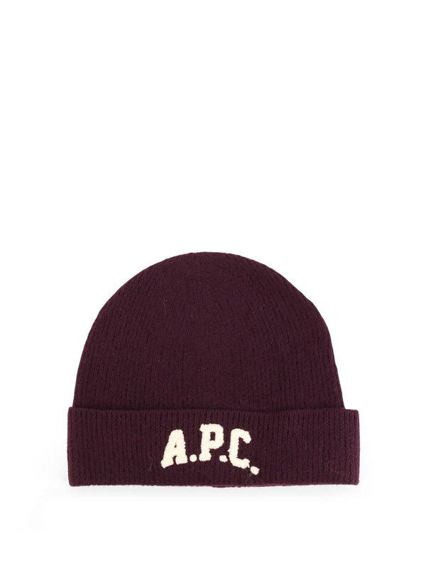 A.P.C. Burgundy Beanies