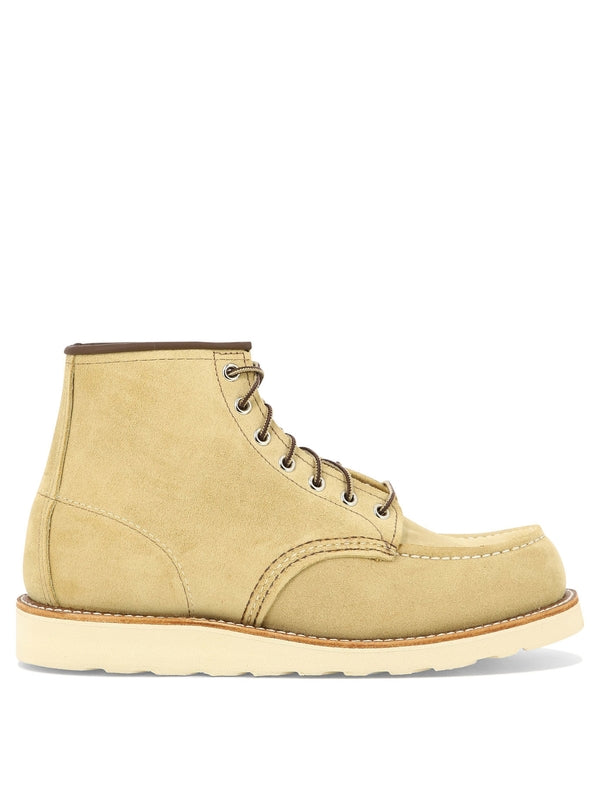 Red Wing Beige Lace Up Boots