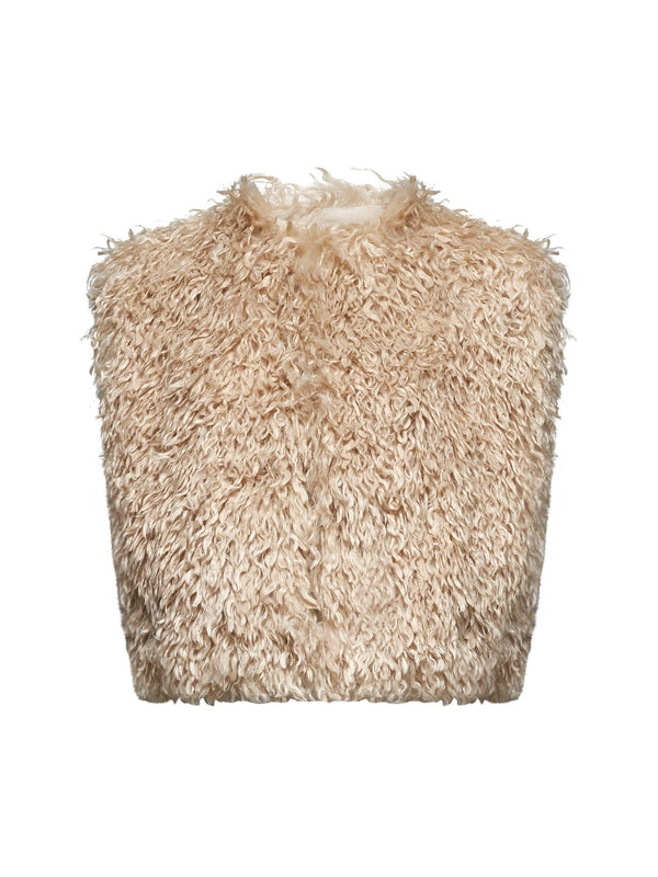 FLORANA Faux Fur Vest