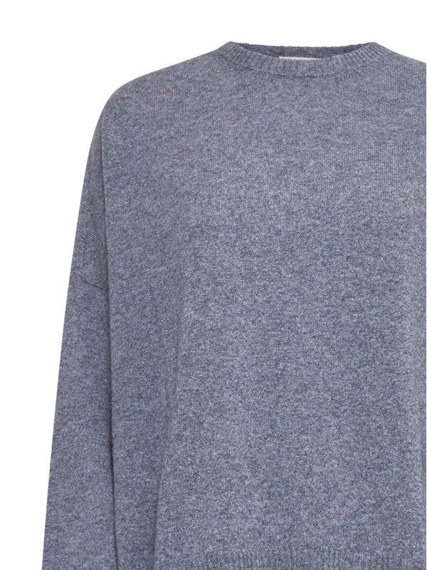 Sleeve Slit Wool Cashmere Knit