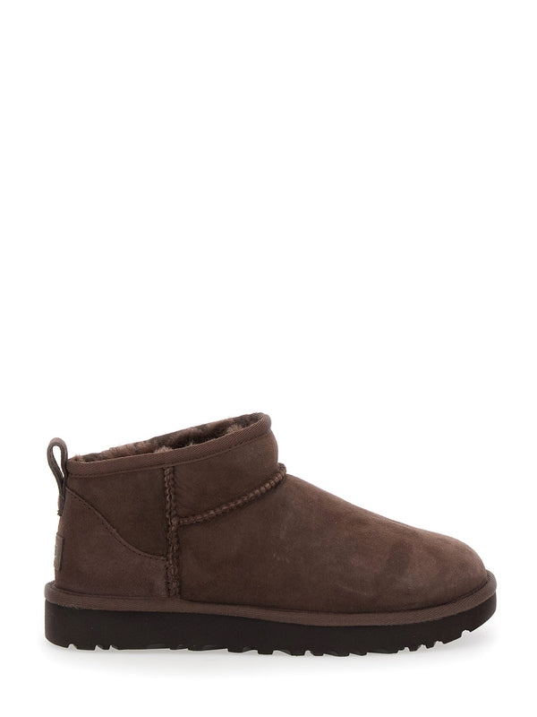 Ultra Mini Suede Ankle Boots