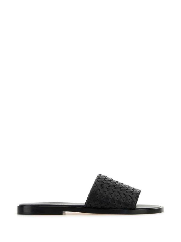 Bottega Veneta Black Slides