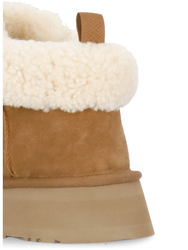 Funkara Cabin Cuff Shearling Lace-Up Boots