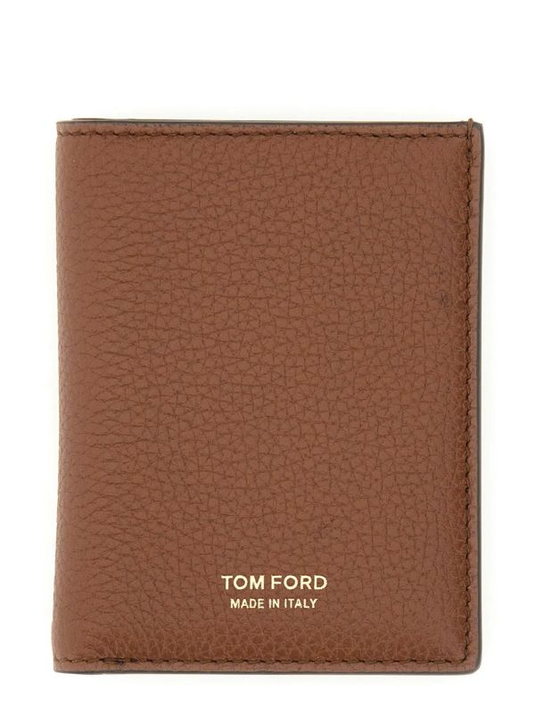 Tom Ford Brown Flap Card Wallet