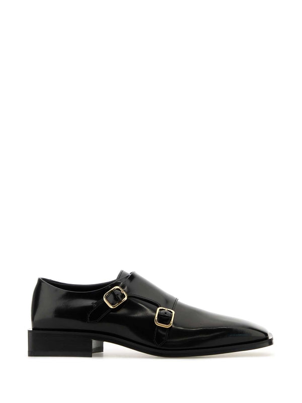 Double Buckle Monk Strap Shoes