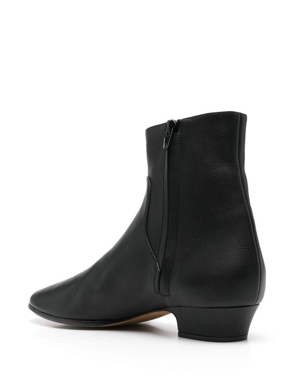 Awer Grain Leather Ankle Boots