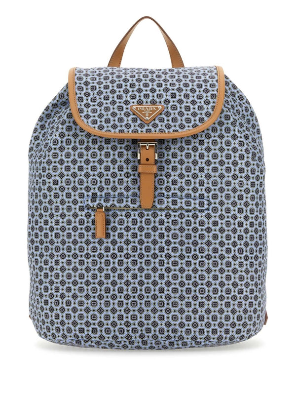 Prada Blue Backpacks