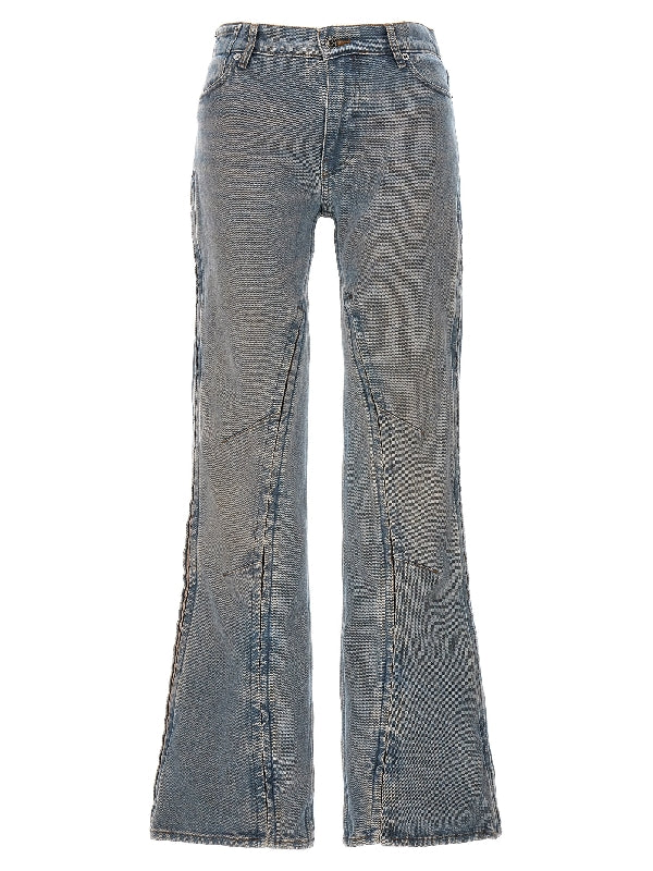 Hook and Eye Slim Denim Pants
