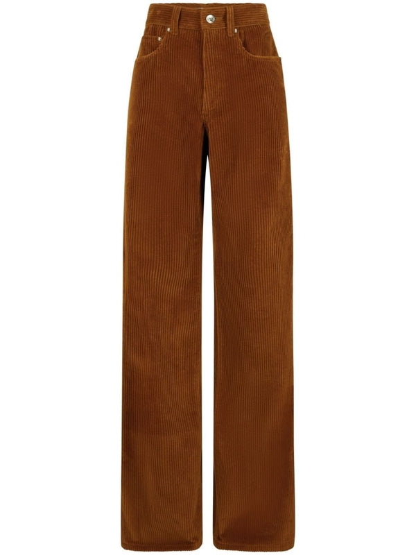 Button Detail Corduroy Pants