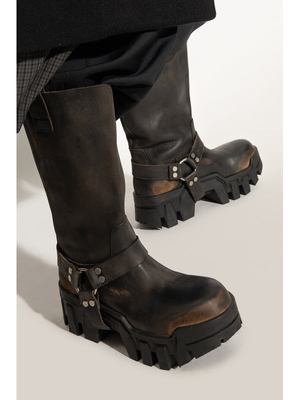 Bulldozer Harness Leather Mid Boots