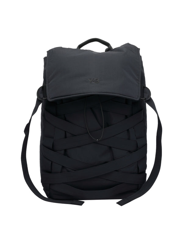 Y-3 Black Backpacks