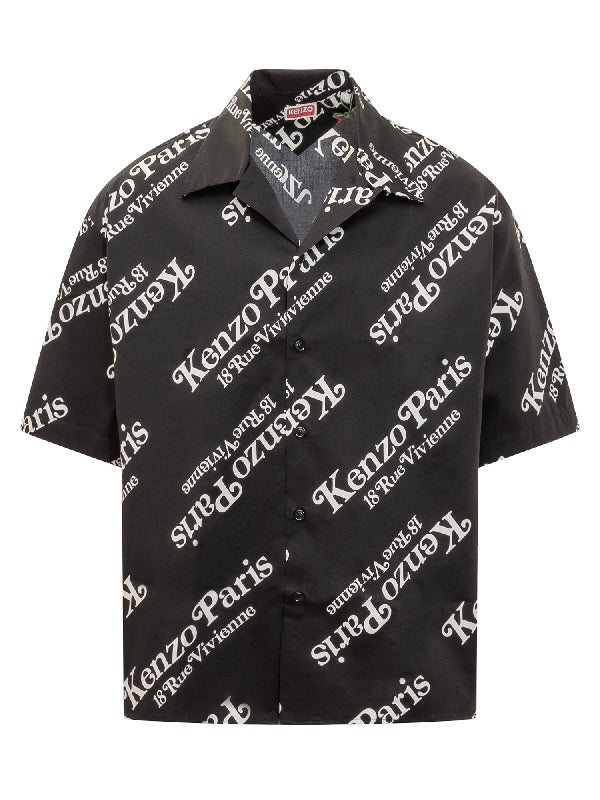 All-Over Verdy Logo Cotton Bowling Shirt