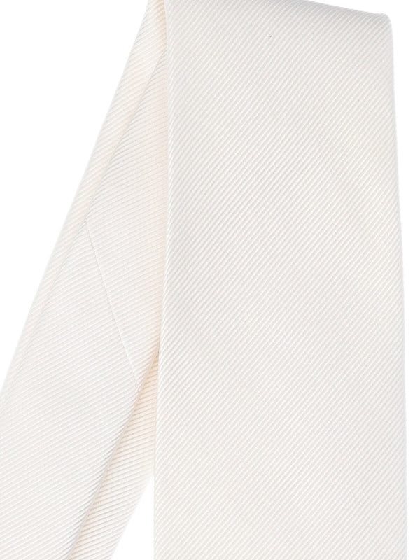 Ribbed Detail Silk Necktie