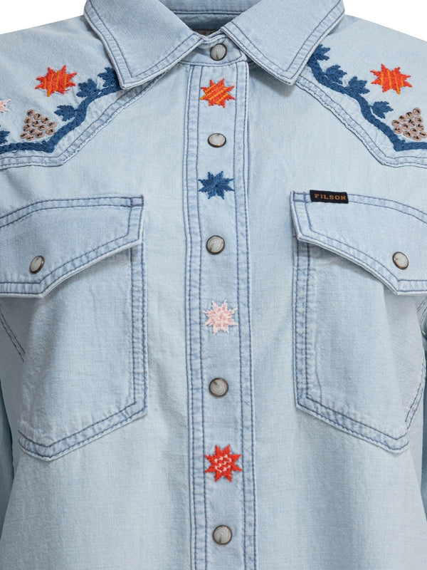 Filson Skyblue Shirts & Blouses