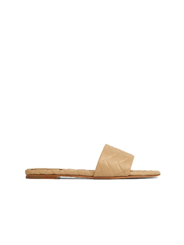 Amy Intrecciato Leather Flat Mule