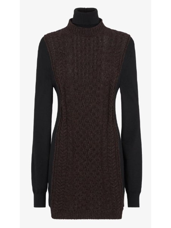 Wool Cashmere Layered Mini Dress