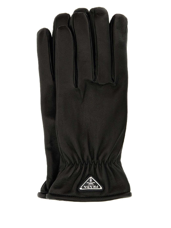 GLOVES 2GG125038 F0002 Black Leather Gloves