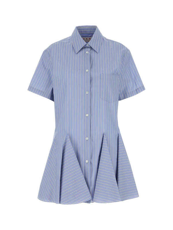 Stripe Shirt Mini Dress