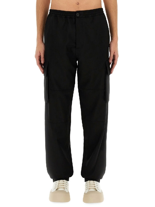 Banded Wool Jogger Pants