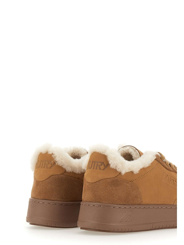 Autry Beige Low Top Sneakers